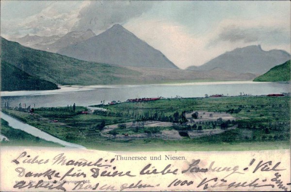 Thunersee und Niesen Vorderseite