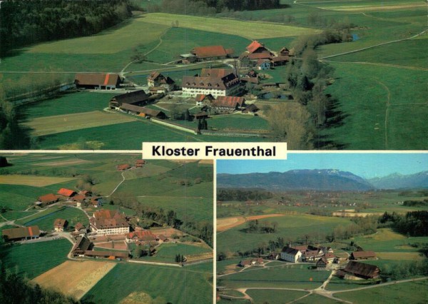 Kloster Frauenthal Cham, Hagendorn ZG - Flugaufnahmen Vorderseite