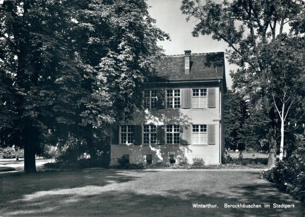 Winterthur, Barockhäuschen im Stadtpark Vorderseite