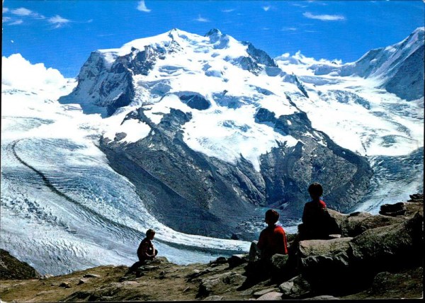 Zermatt Blick vom Gornergrat Vorderseite