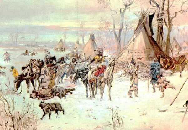Charles Marion Russell: Indian Hunter's Return Vorderseite