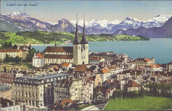 Luzern und die Alpen