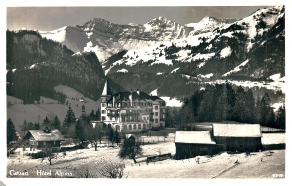 Gstaad, Hotel Alpina Vorderseite