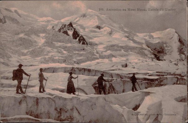 Mont Blanc, Entrée du Glacier Vorderseite