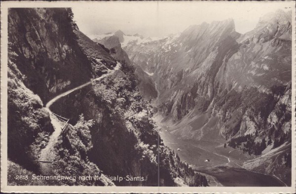 Schrennenweg nach Meglisalp-Säntis