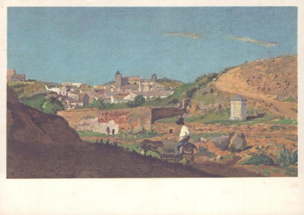 Frank Buchser, Spanisches Städtchen Vorderseite