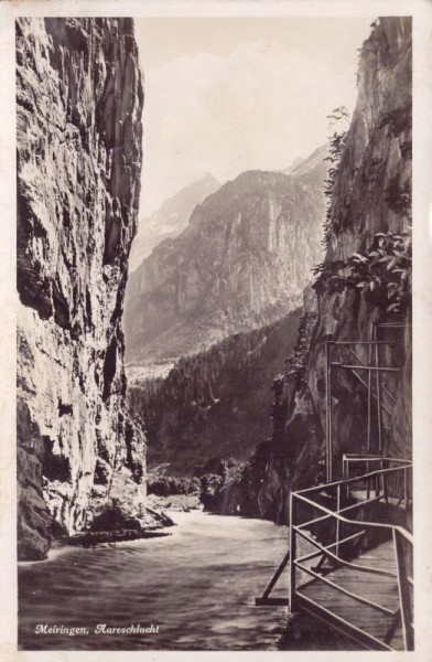 Meiringen Aareschlucht. 1929