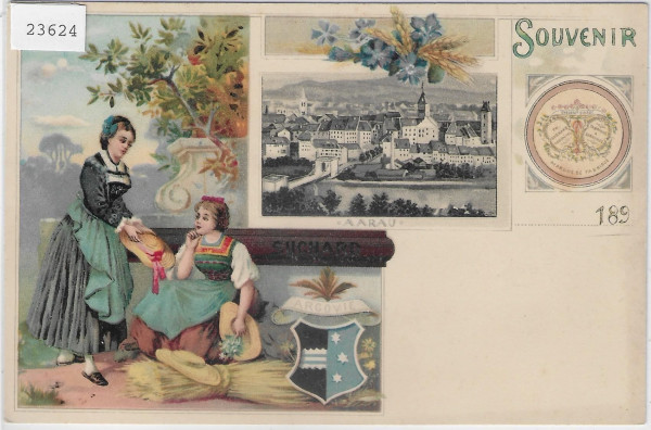 Souvenir Suchard - Aarau - Litho