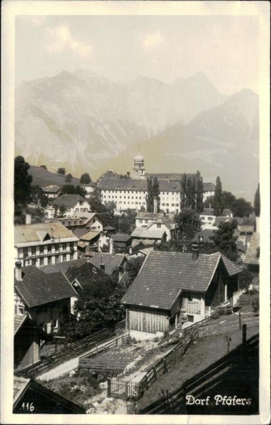 Dorf Pfäfers Vorderseite