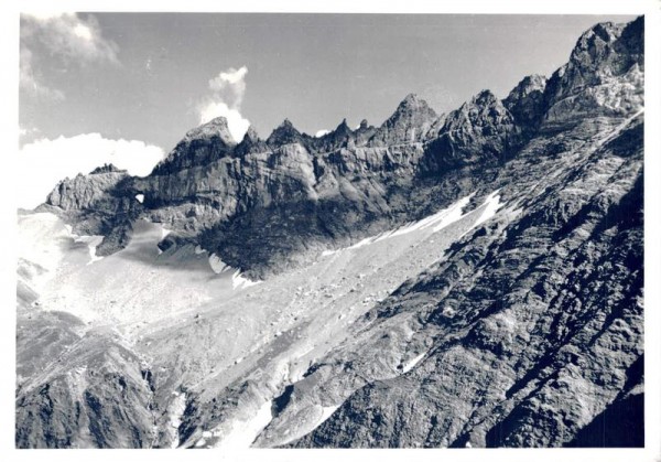 Elm. Tschingelhorngruppe mit Martinsloch u. Segnespass Vorderseite