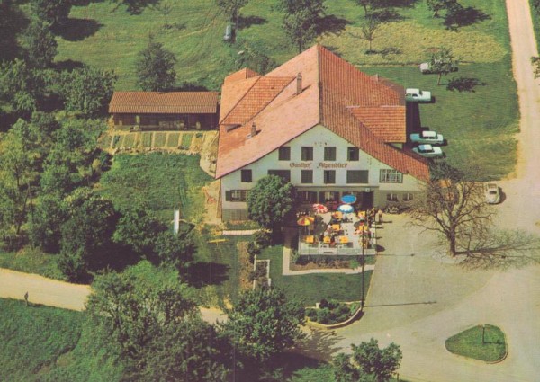 Kurhaus - Restaurant Alpenblick,Wolfisberg b. Niederbipp - Flugaufnahmen Vorderseite