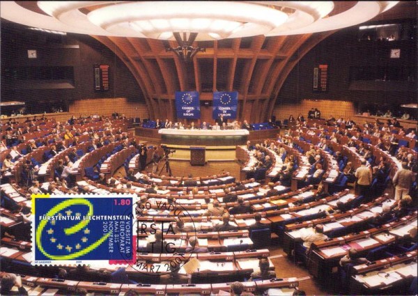 Europarat, Vorsitz Liechtenstein Vorderseite