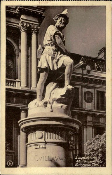 Lausanne, Monument Guillaume Tell Vorderseite