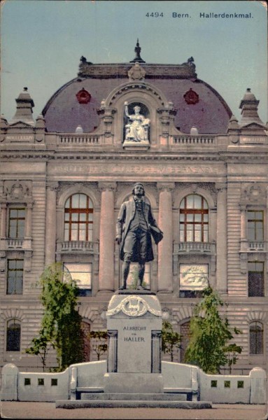 Bern. Hallerdenkmal Vorderseite