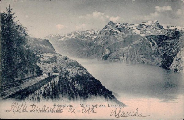 Axenstein - Blick auf den Urnersee Vorderseite