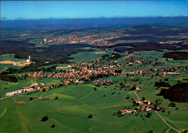 Kirchberg, Flugaufnahme Vorderseite