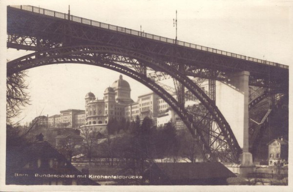 Bern, Bundespalast mit Kirchenfeldbrücke