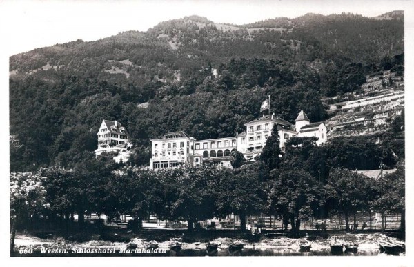 Weesen, Schlosshotel Mariahalden Vorderseite