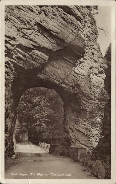 Bad Ragaz, Taminaschlucht Vorderseite