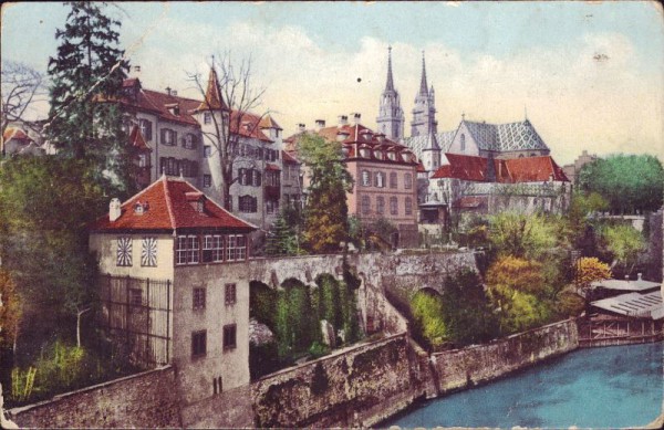 Basel. Münster mit Deutschrittergarten