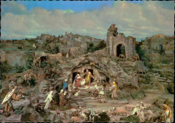 Anbetung der Hirten, Neues Diorama Bethlehem, Einsiedelb Vorderseite