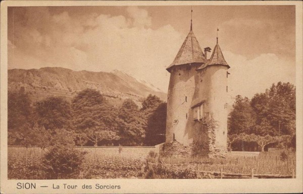 Sitten/Sion - La Tour des Sorciers Vorderseite