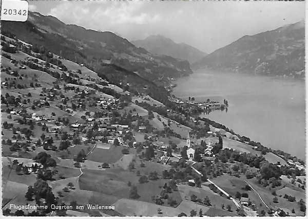 Flugaufnahme Quarten am Walensee