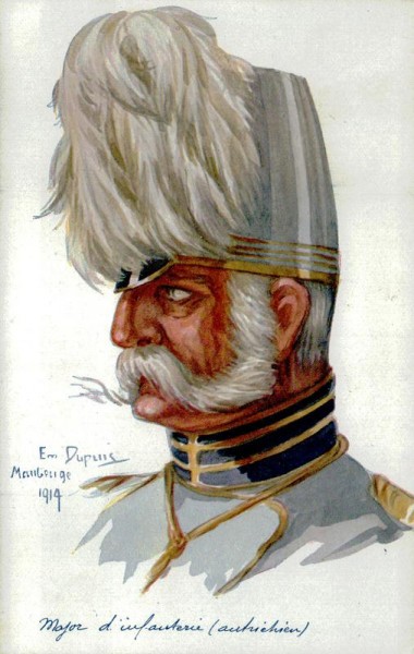 Major d infanterie, autrichien Vorderseite