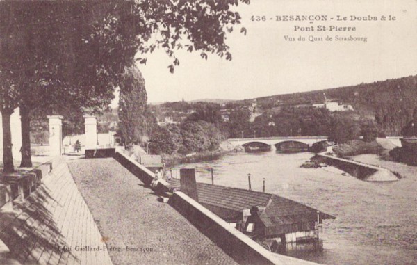 Besancon - Le Doubs et le Pont St-Pierre
