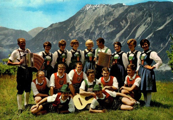 Volkstanzgruppe Haiming, Tirol, Silber Buam Vorderseite
