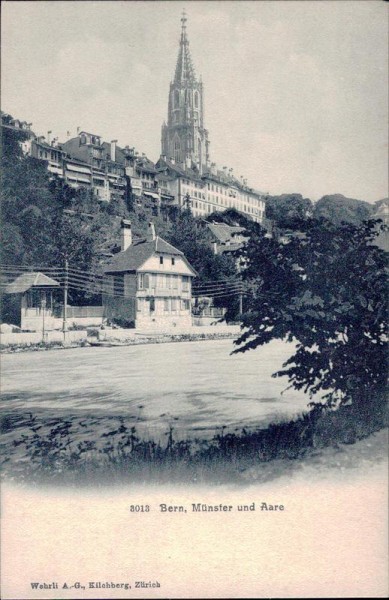 Bern, Münster und Aare Vorderseite