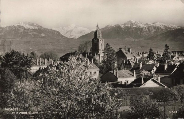 Morges et le Mont Blanc. 1939 Vorderseite