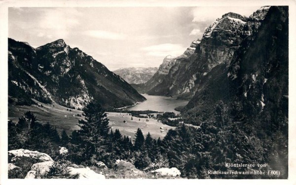 Klöntalersee von Richisauerschwammhöhe Vorderseite
