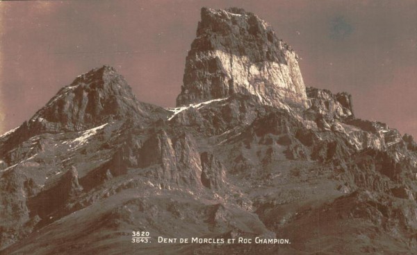 Dent de Morcles et Roc Champion Vorderseite