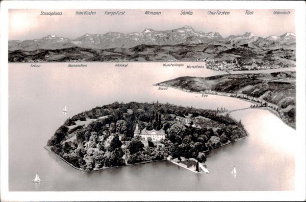 Mainau im Bodensee Vorderseite