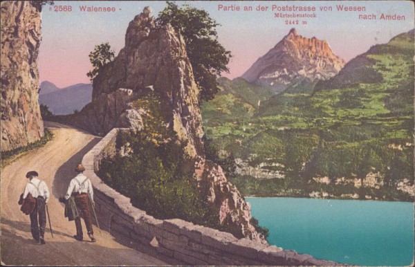 Walensee - Partie an der Poststrasse von Weesen