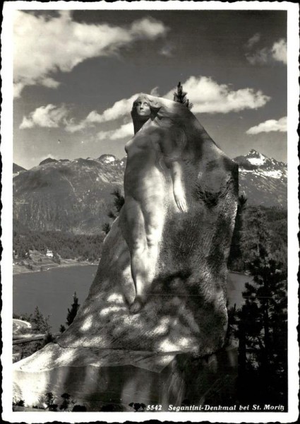 St. Moritz, Segantini-Denkmal Vorderseite