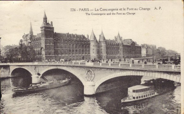Paris, la Conciergerie et le Pont au Change