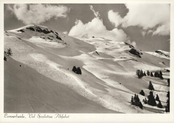 Lenzerheide. Val Scalottas Abfahrt Vorderseite