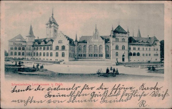 Schweizerisches Landesmusem in Zürich. Vorderseite