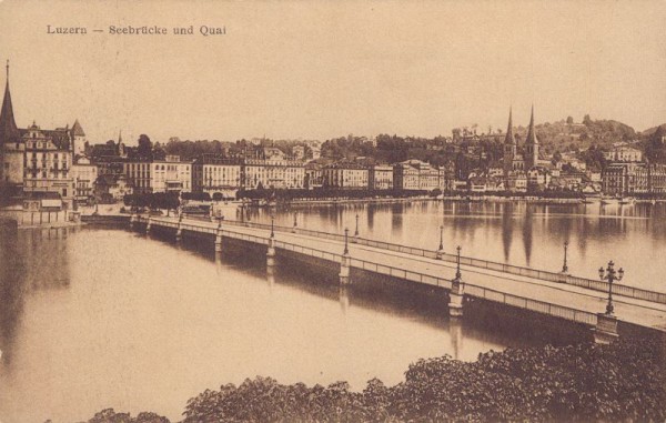 Luzern - Seebrücke und Quai