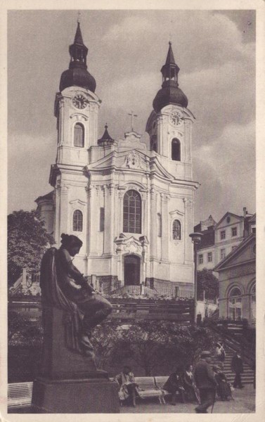 St Maria Magdalena Kirche, Karlovy Vari Tschechien Vorderseite