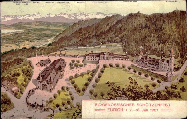 Eidg. Schützenfest 1907 Vorderseite