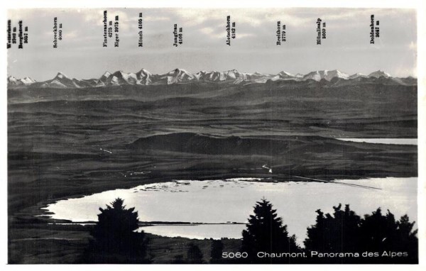Chaumont.Panorama des Alpes Vorderseite