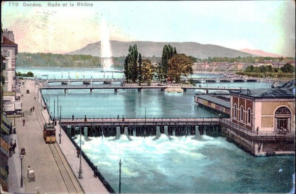 Genève, Rade et la Rhône Vorderseite