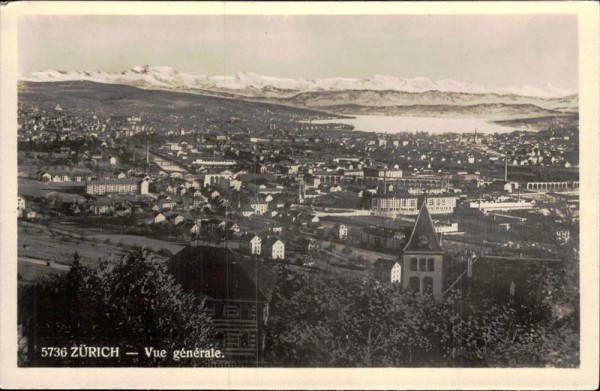 Zürich - Vue générale Vorderseite