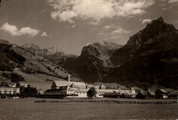 Kloster Engelberg mit Hahnen. 1934 Vorderseite