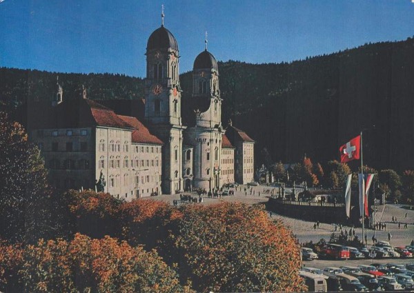 Einsiedeln. Kloster von Norden gesehen Vorderseite