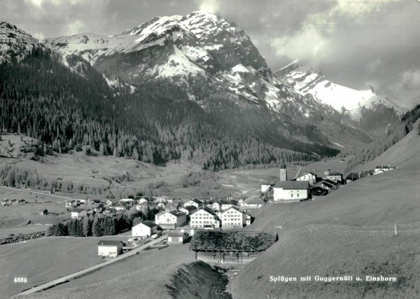 Splügen mit Guggernüll und Einshorn Vorderseite