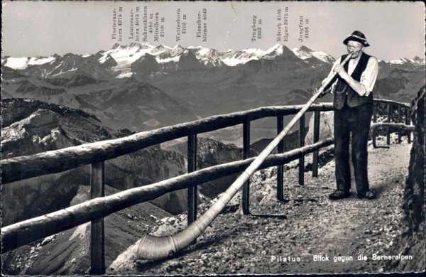 Pilatus, Alphornbläser Vorderseite